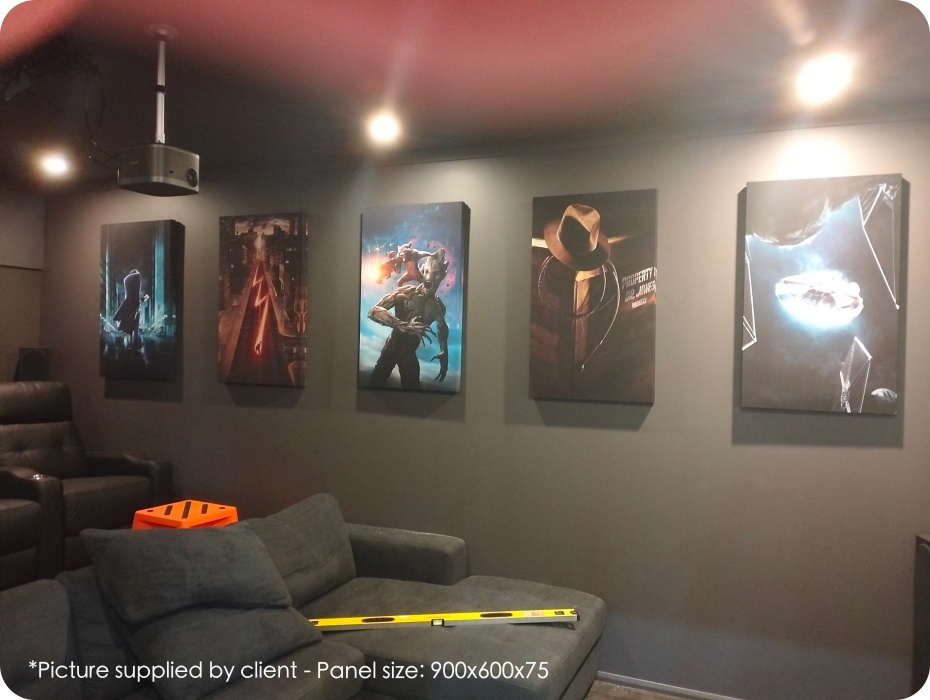 movie poster acoustic panels